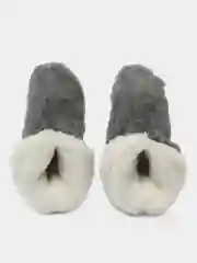 Белый тапочки домашние меховые (Чуни) женские из овечьей шерсти