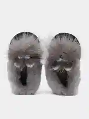 Черный тапочки детские