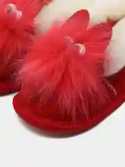 Красный тапочки детские