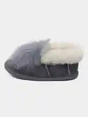 Серый тапочки детские