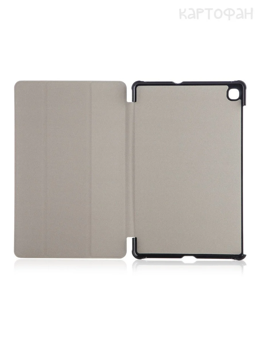 Черный чехол-книжка для планшета Samsung Galaxy Tab S6 Lite 2024/ 22/ 20 10.4 из экокожи КАРТОФАН