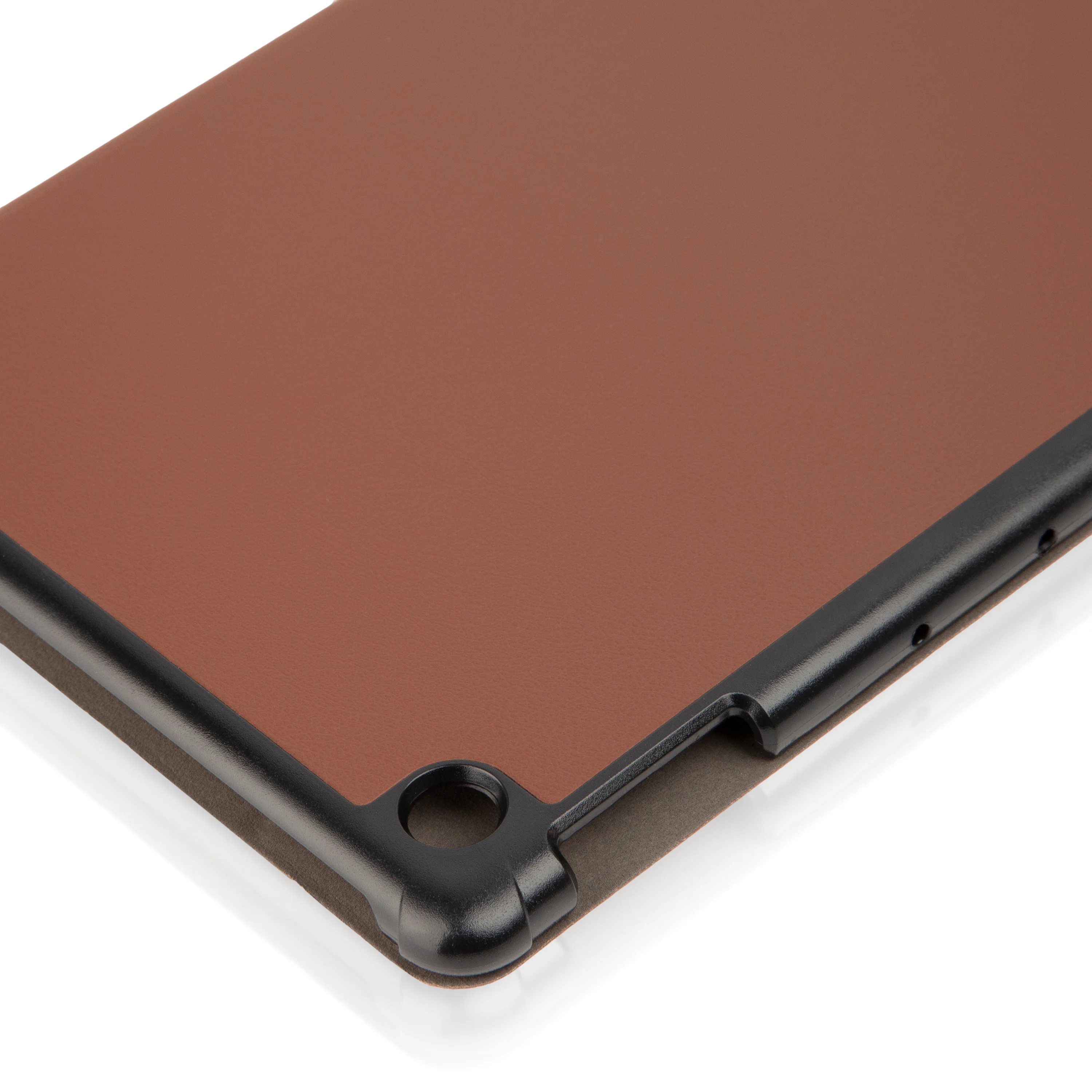 Коричневый чехол-книжка для планшета Huawei MediaPad M5 Lite 10.1 из экокожи КАРТОФАН, подставка