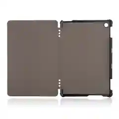 Коричневый чехол-книжка для планшета Huawei MediaPad M5 Lite 10.1 из экокожи КАРТОФАН, подставка