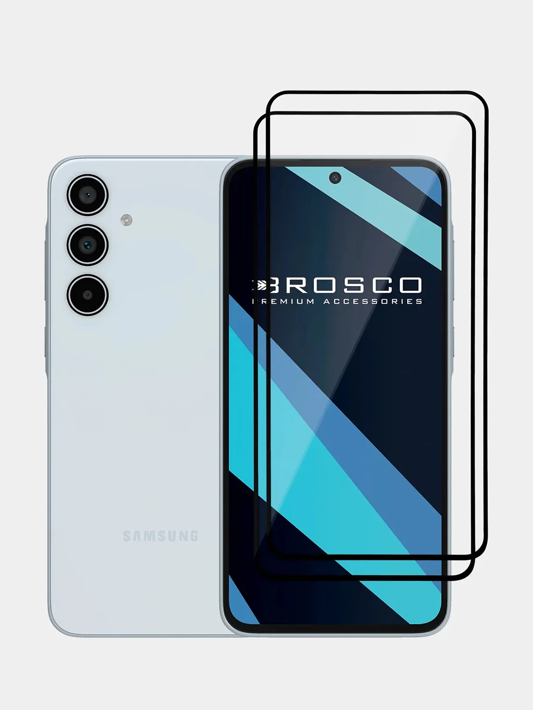 Прозрачный стекло для Samsung Galaxy A55 5G/A35 5G защитное ROSCO, олеофобное, матовое, антишпион