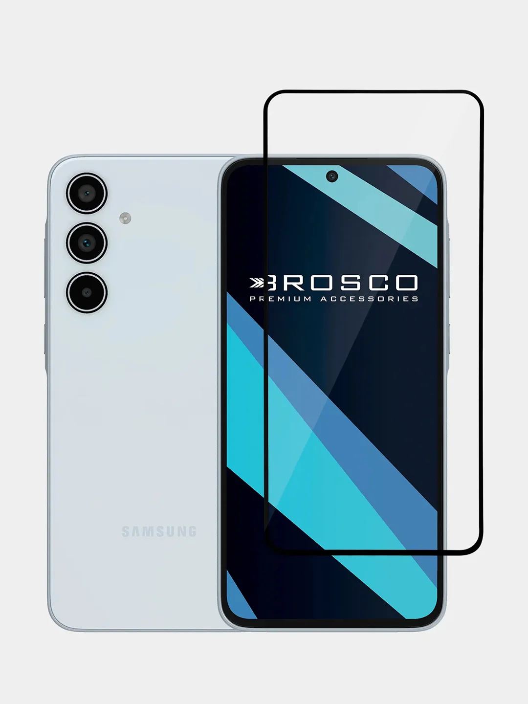 Прозрачный стекло для Samsung Galaxy A55 5G/A35 5G защитное ROSCO, олеофобное, матовое, антишпион