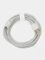 Белый длинный плетённый зарядный кабель для iPhone, Xiaomi, Samsung, USB - lightning, type-c