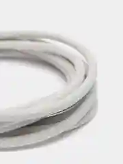 Белый длинный плетённый зарядный кабель для iPhone, Xiaomi, Samsung, USB - lightning, type-c