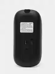 Черный бесшумная, аккумуляторная, беспроводная мышка с bluetooth, 2.4G и Soft-touch покрытием