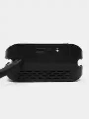 Черный аккумуляторный автокомпрессор с powerbank и фонариком, компрессор для автомобиля
