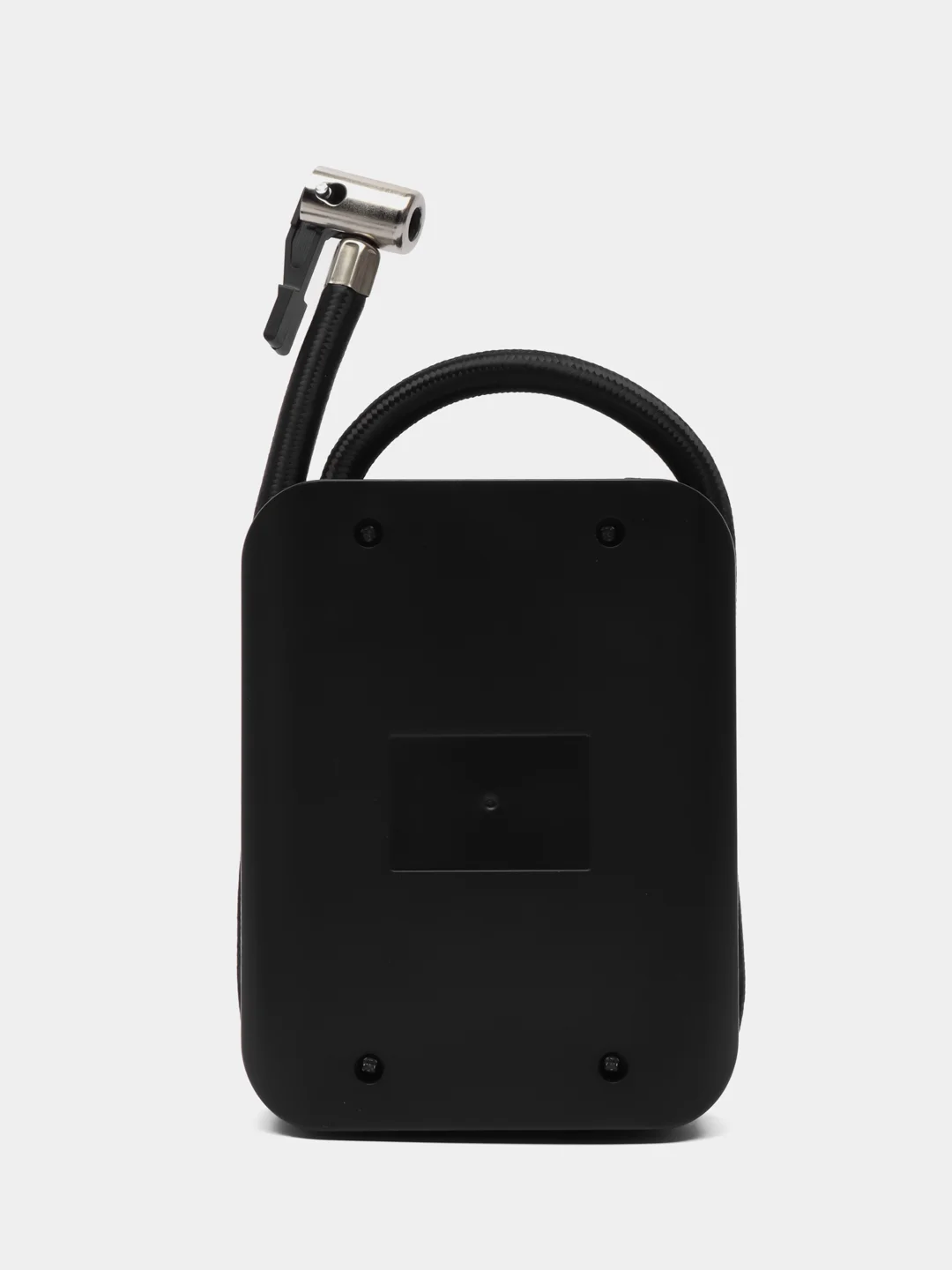Черный аккумуляторный автокомпрессор с powerbank и фонариком, компрессор для автомобиля