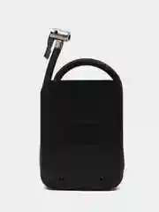 Черный аккумуляторный автокомпрессор с powerbank и фонариком, компрессор для автомобиля
