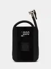 Черный аккумуляторный автокомпрессор с powerbank и фонариком, компрессор для автомобиля