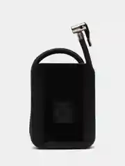 Черный аккумуляторный автокомпрессор с powerbank и фонариком, компрессор для автомобиля