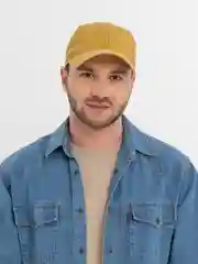 Горчичный джинсовая кепка унисекс / летняя бейсболка