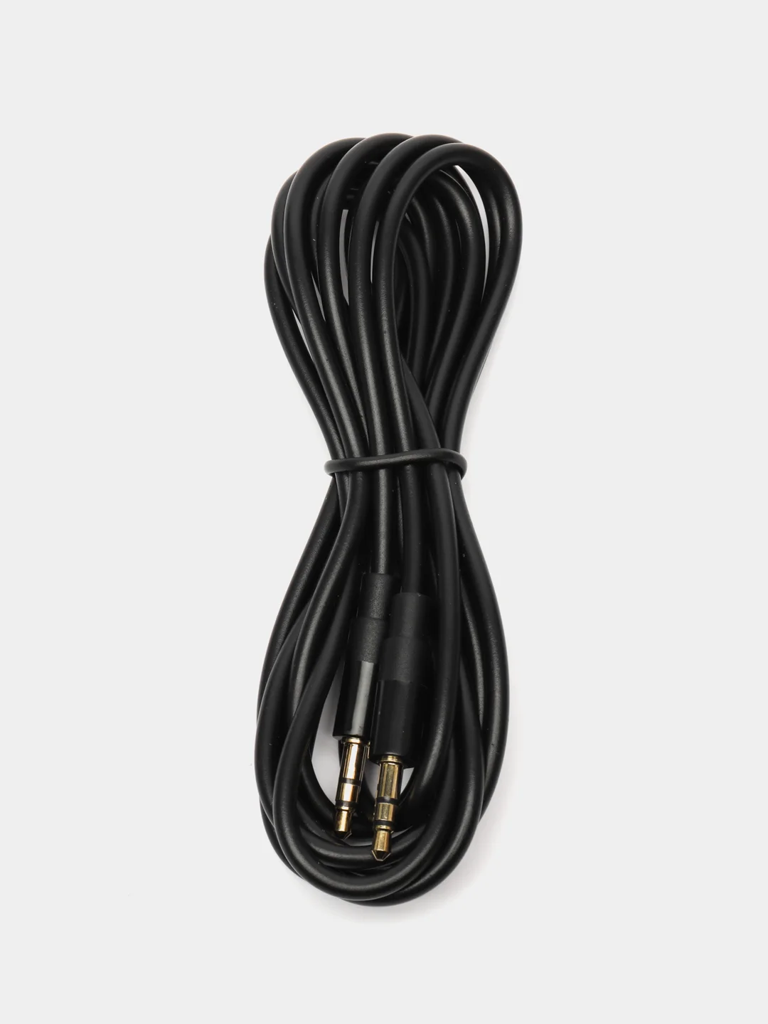 Черный кабель AUX (3.5x3.5 мм) GFPower, 3-pin, прямой штекер