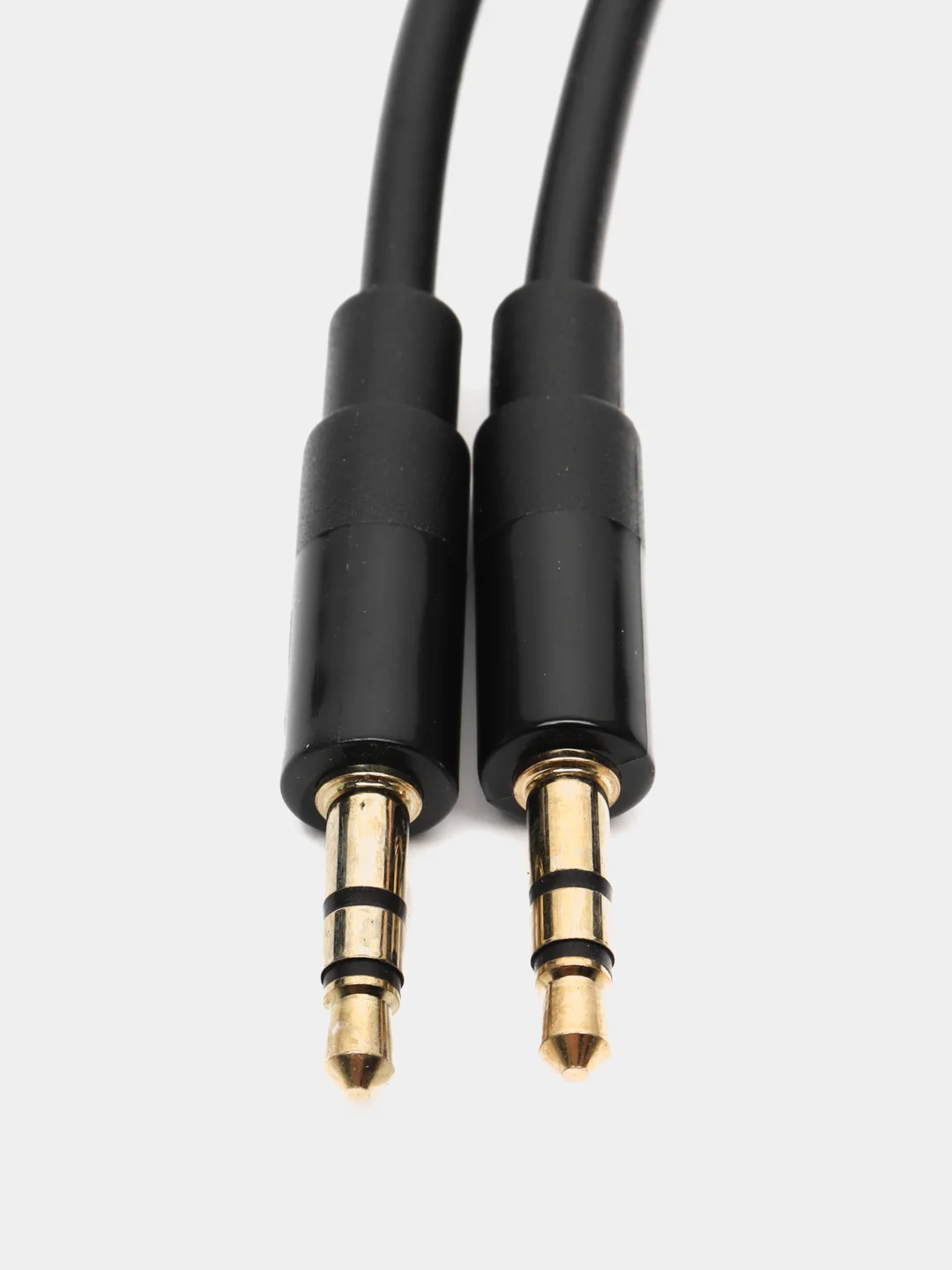 Черный кабель AUX (3.5x3.5 мм) GFPower, 3-pin, прямой штекер