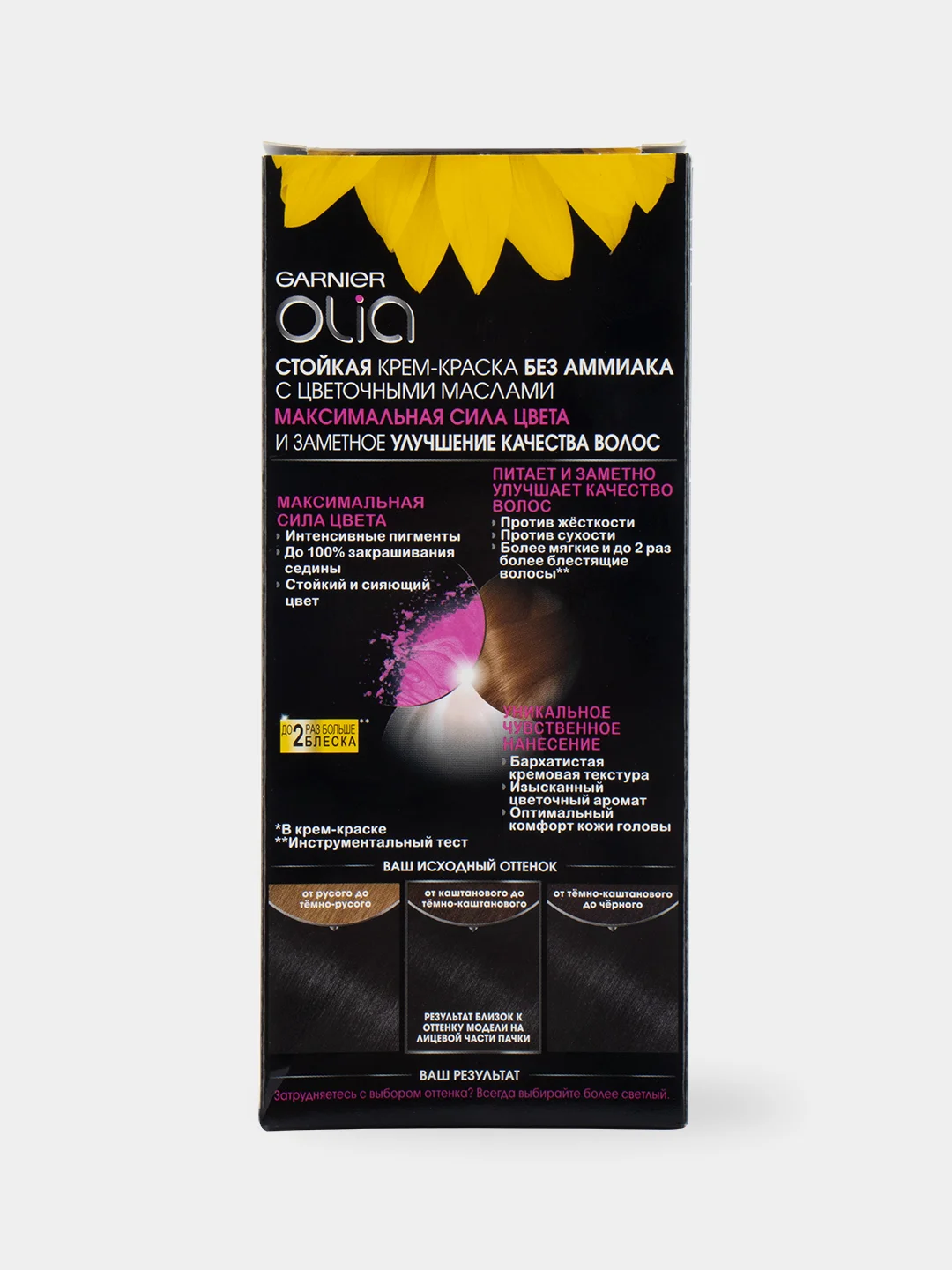 Garnier крем-краска для волос "Olia", 1.0 Глубокий черный,  112 мл
