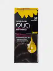 Garnier Стойкая крем-краска для волос "Olia" с цветочными маслами, Тёмно-каштановый