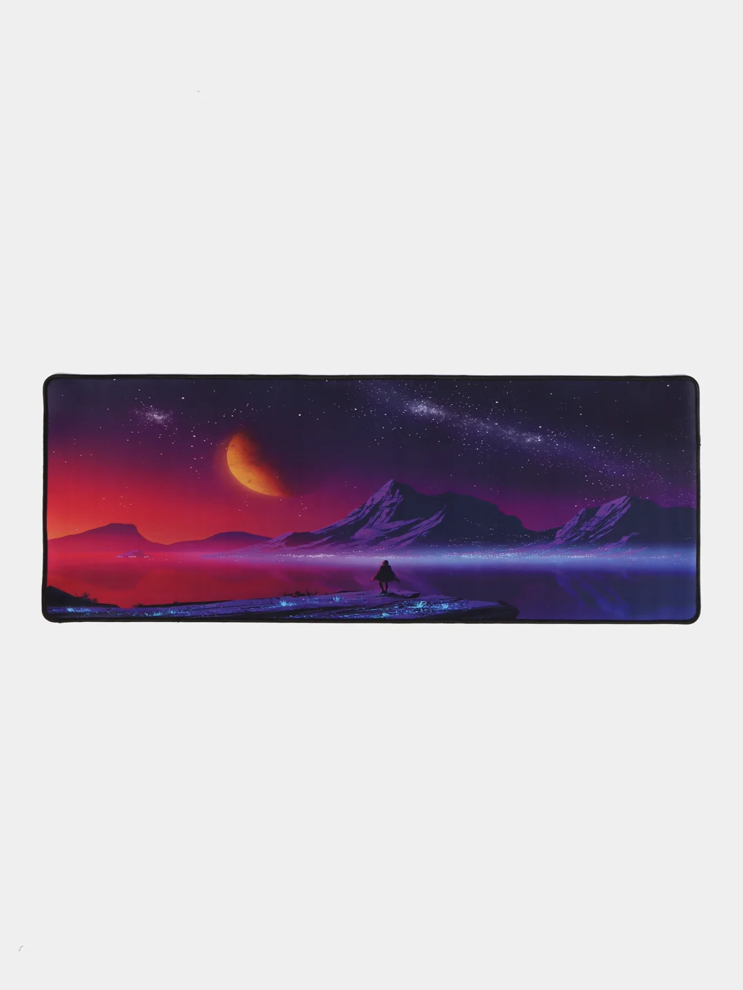 Фиолетовый игровой коврик для мыши и клавиатуры 80*30 / Большой коврик для мыши 4 принта