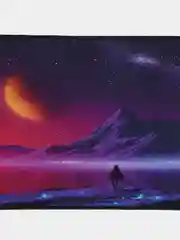 Фиолетовый игровой коврик для мыши и клавиатуры 80*30 / Большой коврик для мыши 4 принта