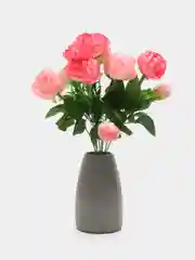 Конфетный искусственные цветы, красивый букет из пионов, высота 38 см