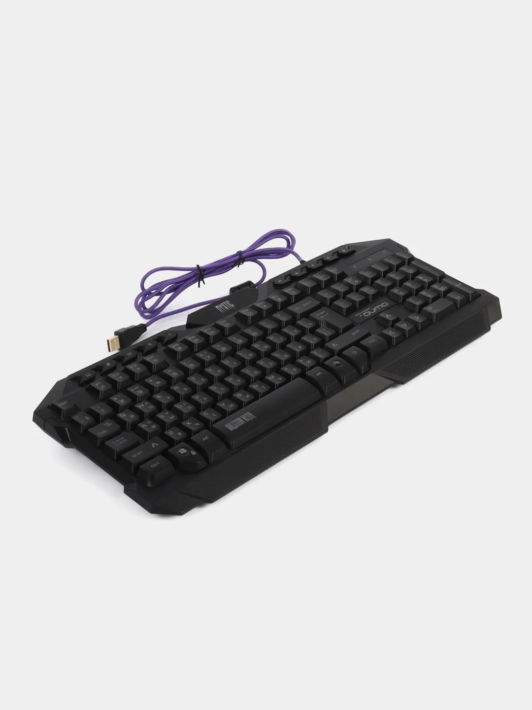 Комплект клавиатура+мышь+ковер Qumo Mystic K58/M76, проводная, мембран, 3200 dpi, USB