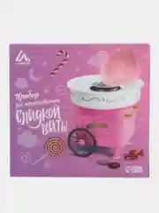Аппарат для приготовления сладкой ваты Luazon LCC-02, 500 Вт, розовый