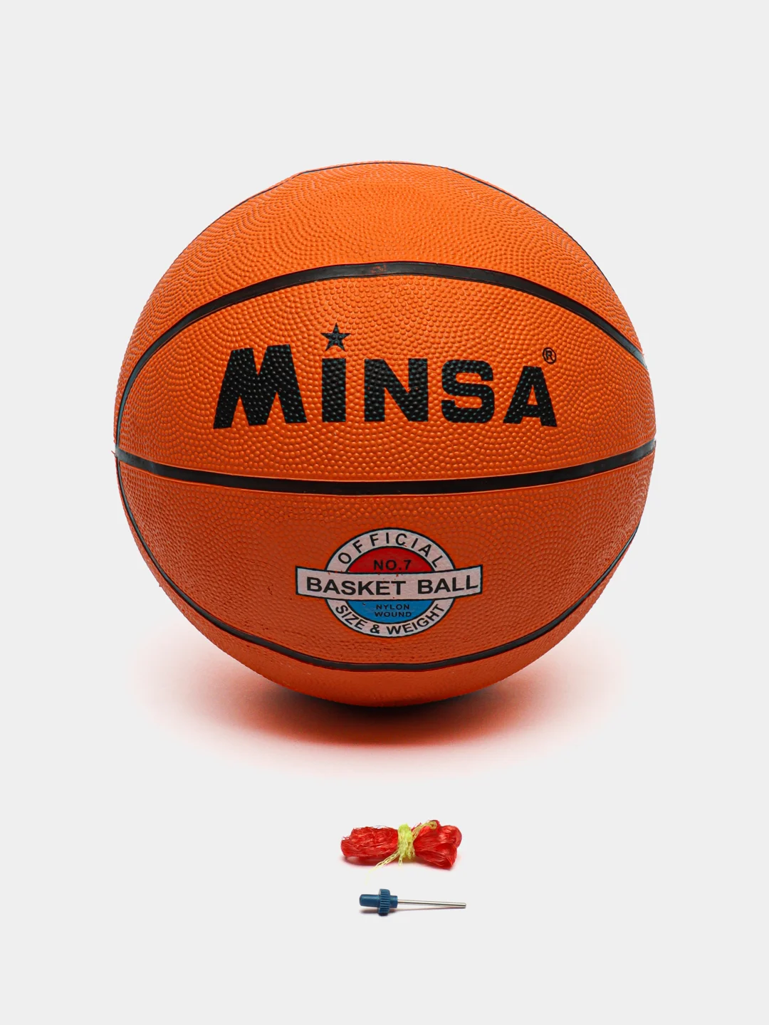 Мяч баскетбольный MINSA, ПВХ, клееный, 8 панелей, р. 7