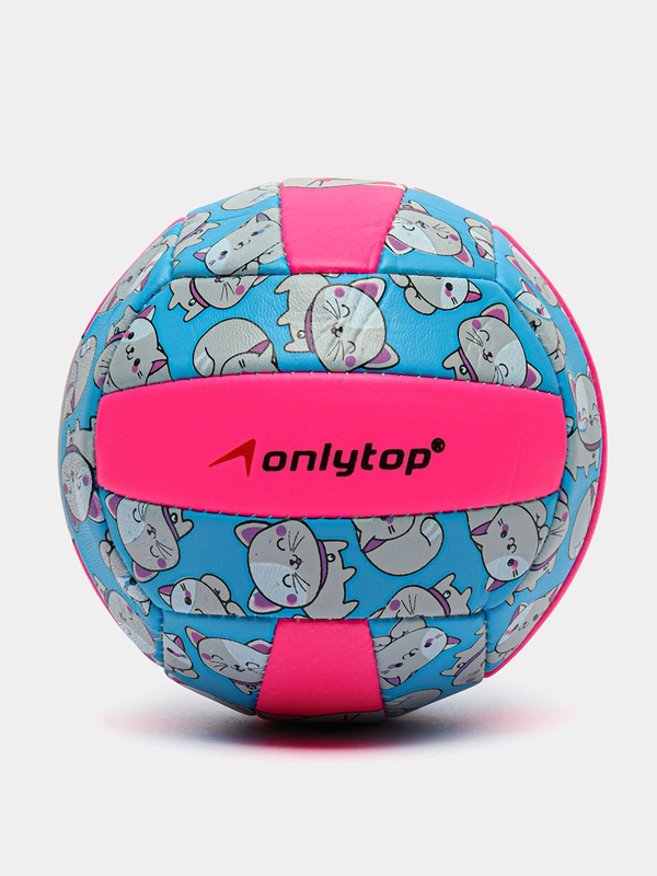 Мяч волейбольный ONLYTOP "Кошечка", ПВХ, машинная сшивка, 18 панелей, р. 2