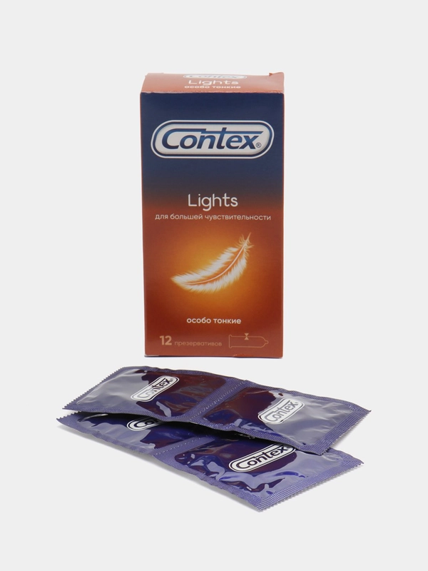 Contex Lights Презервативы особо тонкие для большей чувствительности, 12 шт