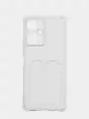 Чехол Tecno Camon 19 / 19 Pro / Техно Камон 19 / 19 Про, с карманом для карт, прозрачный