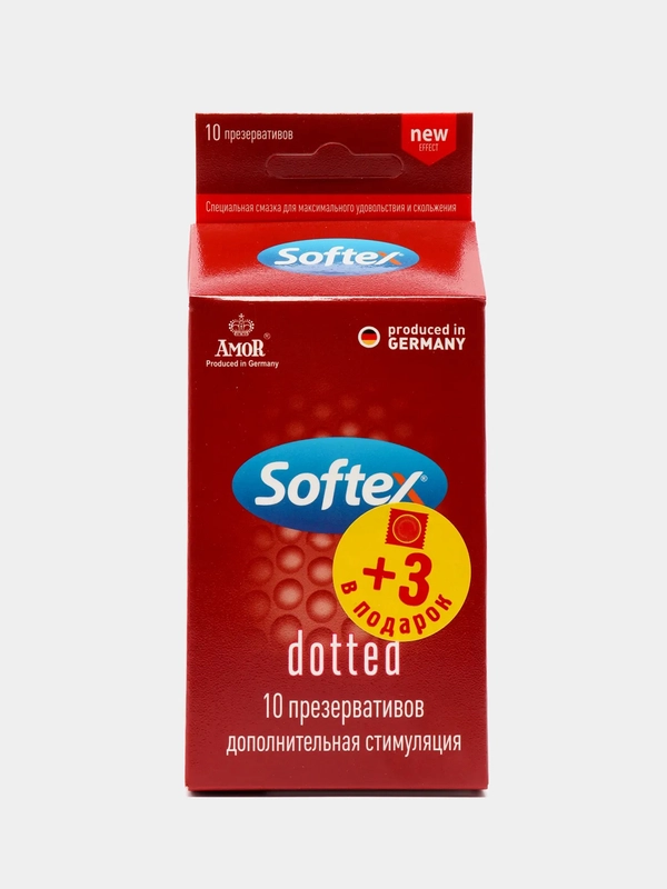 Softex Dotted презервативы с пупырышками и легким  ароматом лайма 10 шт