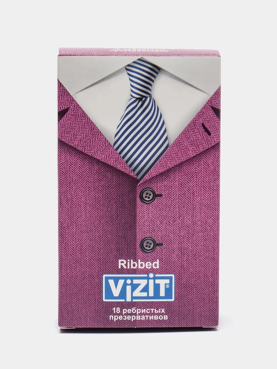 Презервативы VIZIT Ribbed, 18 штук