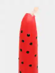 Красный свечи античные с рисунком