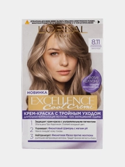 LOreal Paris крем-краска для волос "Excellence", 8.11, Ультрапепельный, Светло-Русый
