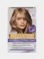 LOreal Paris крем-краска для волос "Excellence", 8.11, Ультрапепельный, Светло-Русый