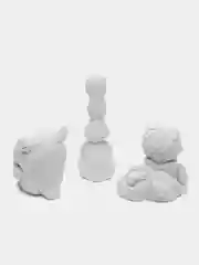 Белый набор гипсовых фигур 3D для росписи, набор для творчества