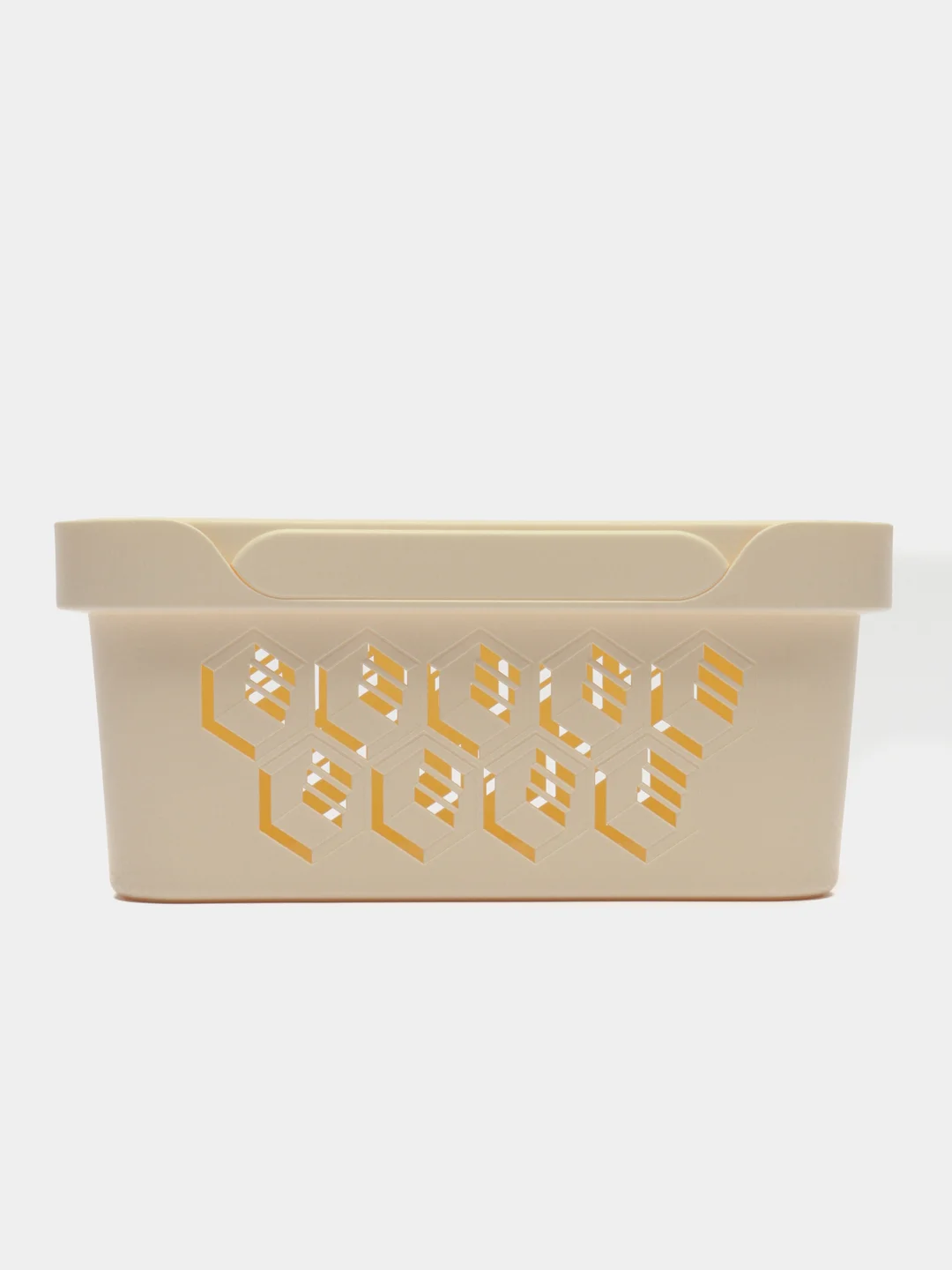 Бежевый коробка с крышкой DELUXE