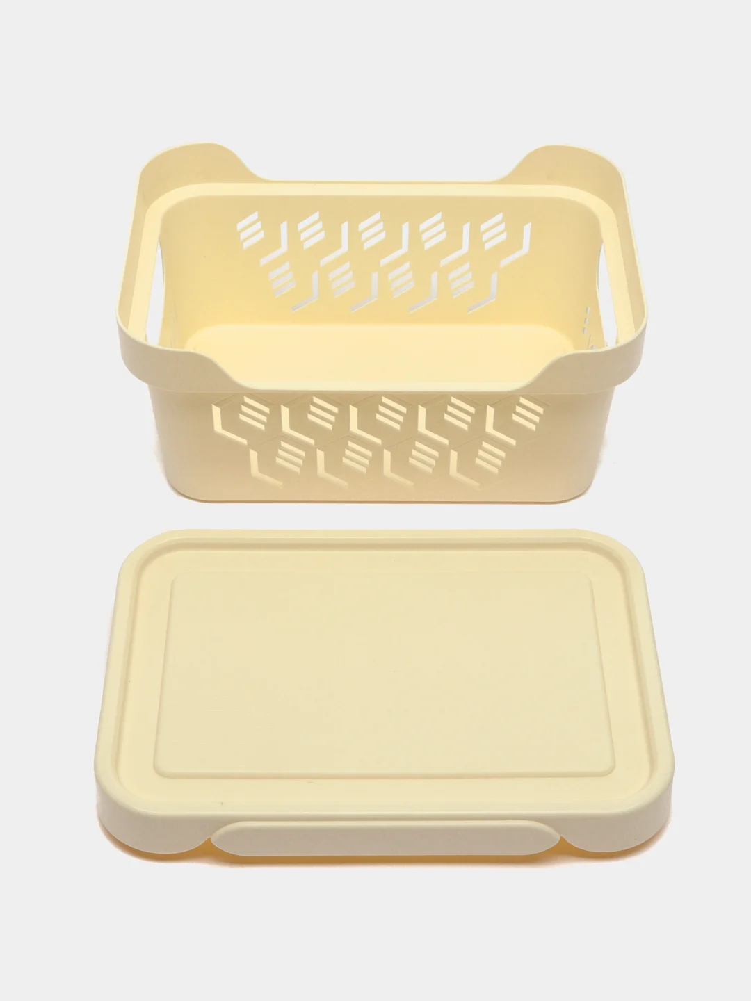 Бежевый коробка с крышкой DELUXE