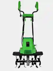 Зеленый культиватор электрический Krotof K1500ET, мощность 1,5 кВт, обработка 40 х 20 см, 6 фрез