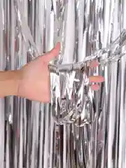 Серебряный дождик занавес для фотозоны
