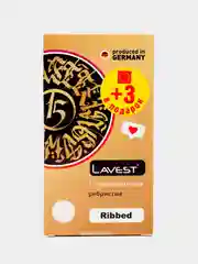 Lavest Ribbed презервативы с ребристой структурой стенок розового цвета 15 шт
