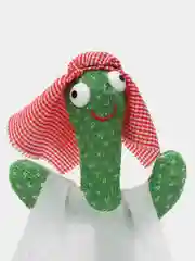 Белый музыкальная танцующая игрушка Кактус, повторюшка: поет, танцует, повторяет слова