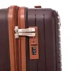 Чемодан на колесах TRAVEL / Полипропилен / 4-х колесный / 3 размера / 4 цвета