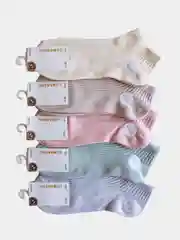 Носки женские короткие, набор 5 пар