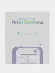Бирюзовый фотоаппарат детский, с мгновенной печатью