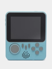 Игровая приставка PGP AIO Junior FC32a Slim, AV кабель, 8 бит, 500 игр, голубая