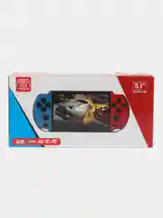 Игровая приставка X7 Plus, AV кабель, 8 бит, 7000 игр, сине-красная