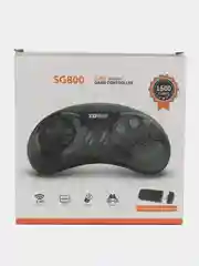 Игровая приставка SG800, 1600 игр, AV кабель, 2 беспроводны джойстика, чёрная