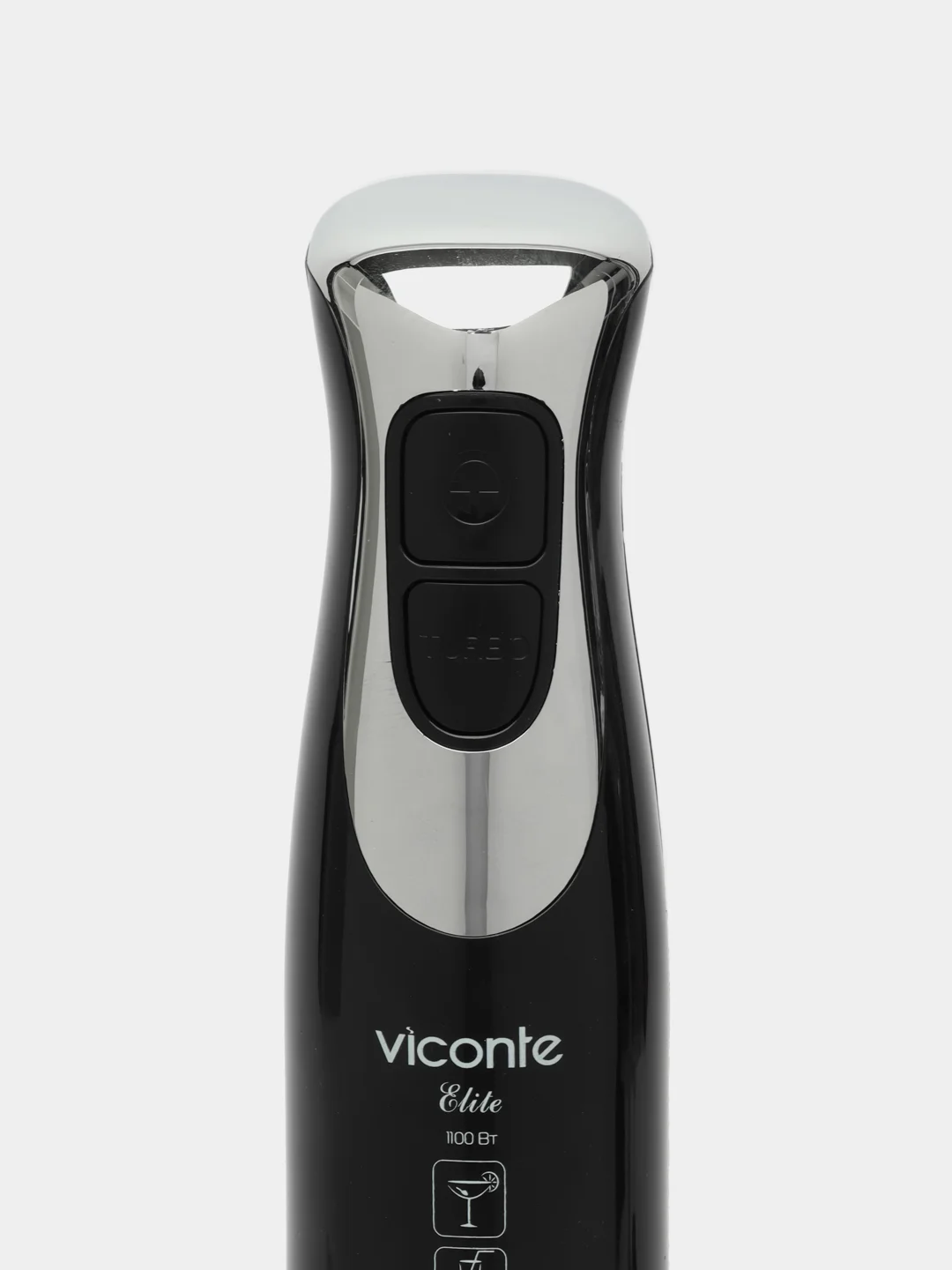Блендер Viconte VC-4438, погружной, 1100 Вт, 0.4 л, 2 скорости, импульсный режим, чёрный